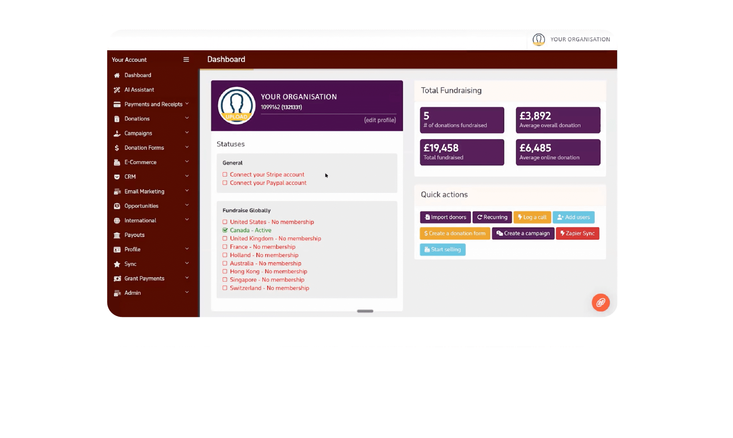 Foundation portal on laptop